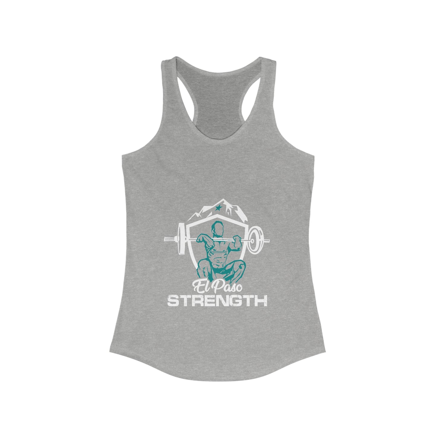 White Shield Green Lifter Green Star Women's Ideal Racerback Tank