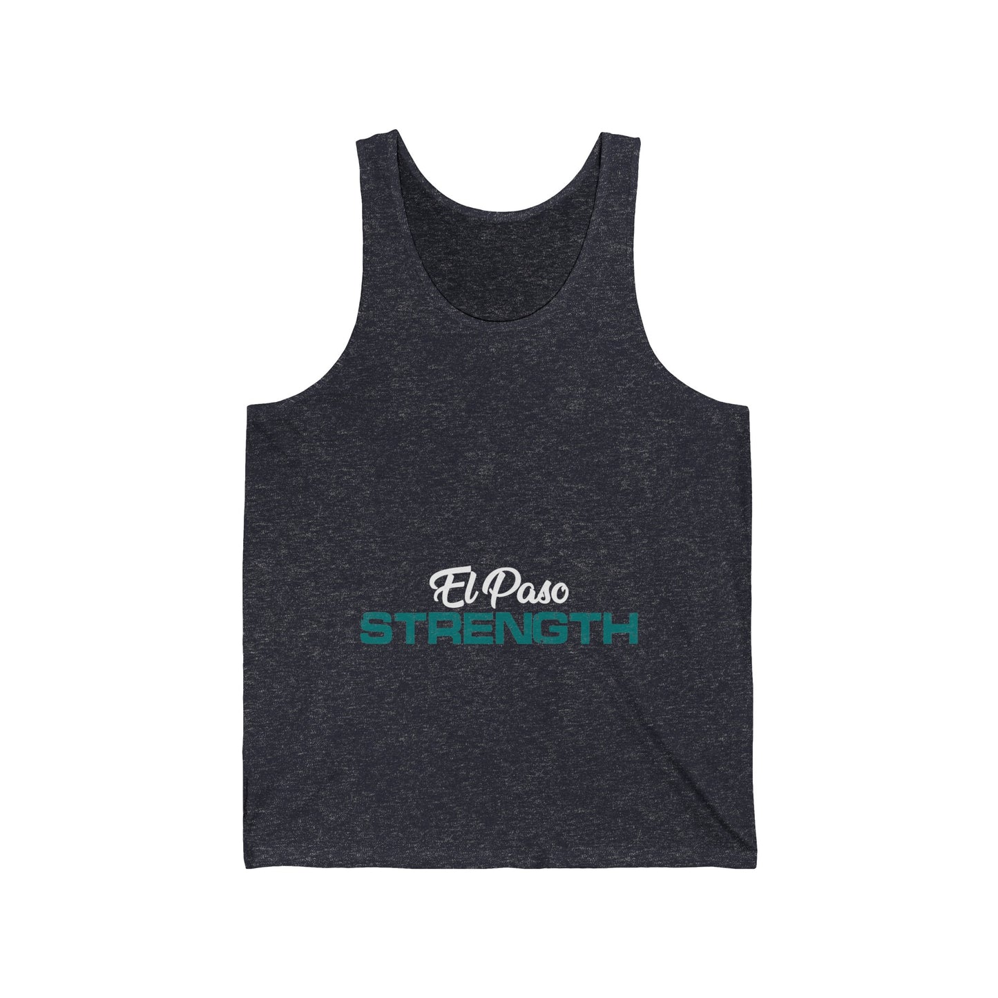 White El Paso Green Strength Unisex Jersey Tank