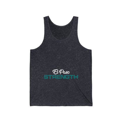 White El Paso Green Strength Unisex Jersey Tank