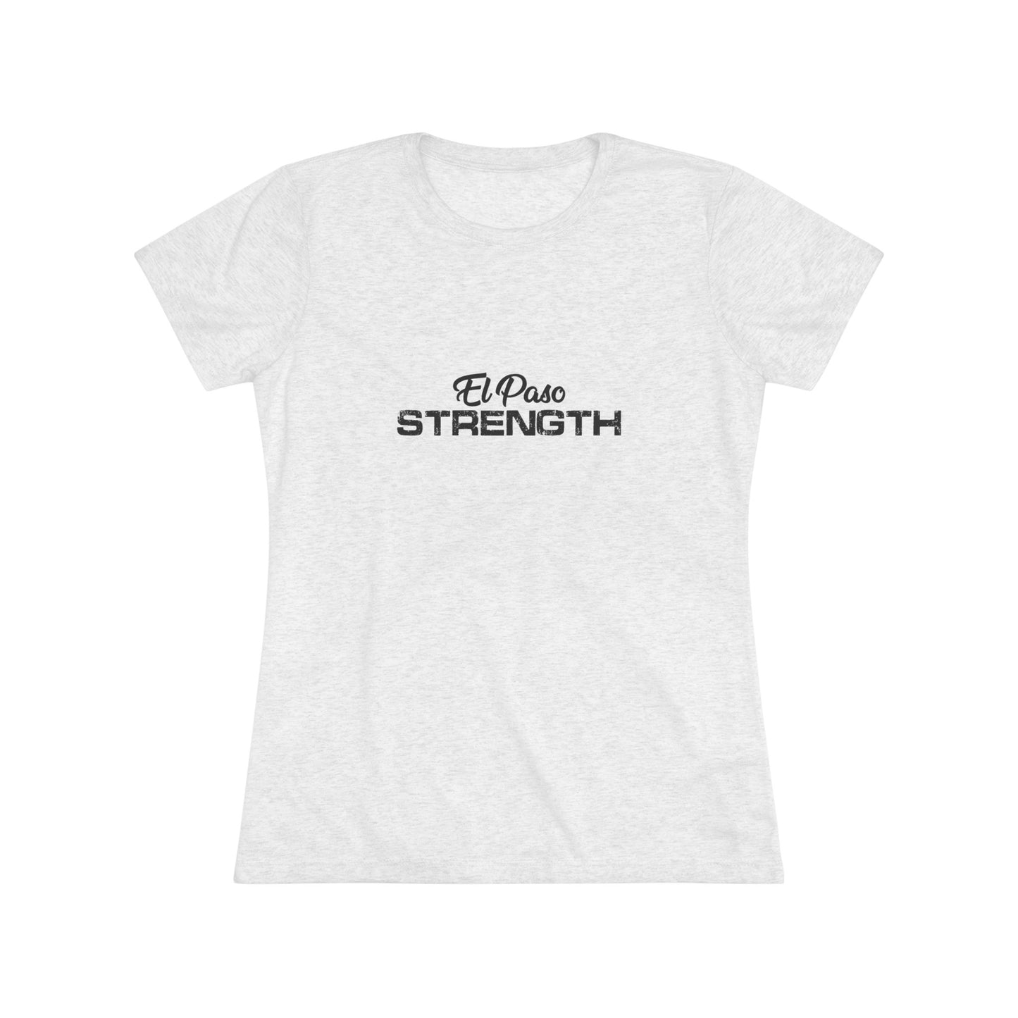 El Paso Strength all Black Women's Triblend Tee