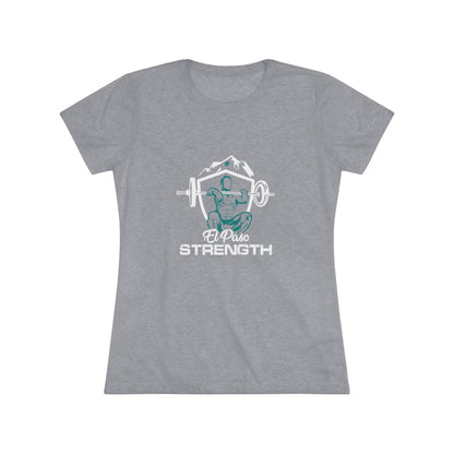 White Shield  Green Lifter Green Star Women's Triblend Tee