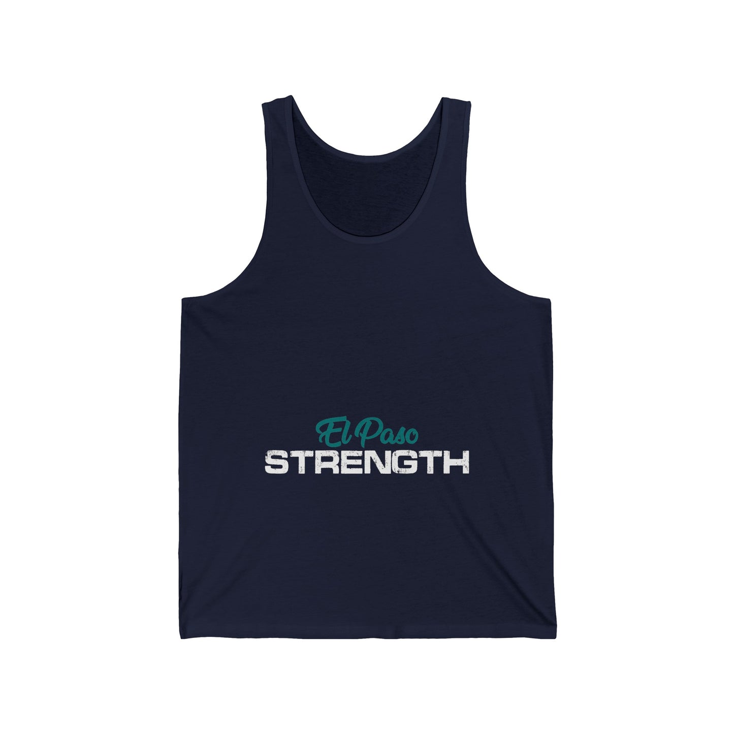 El Paso Green Strength White Unisex Jersey Tank