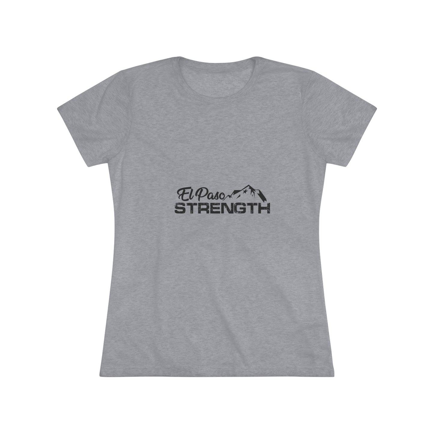 El Paso Strength mountain all Black Women's Triblend Tee