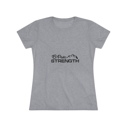 El Paso Strength mountain all Black Women's Triblend Tee