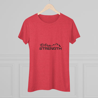 El Paso Strength mountain all Black Women's Triblend Tee