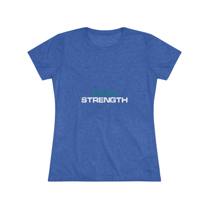 El Paso Green Strength White Women's Triblend Tee