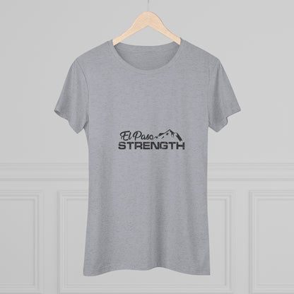 El Paso Strength mountain all Black Women's Triblend Tee