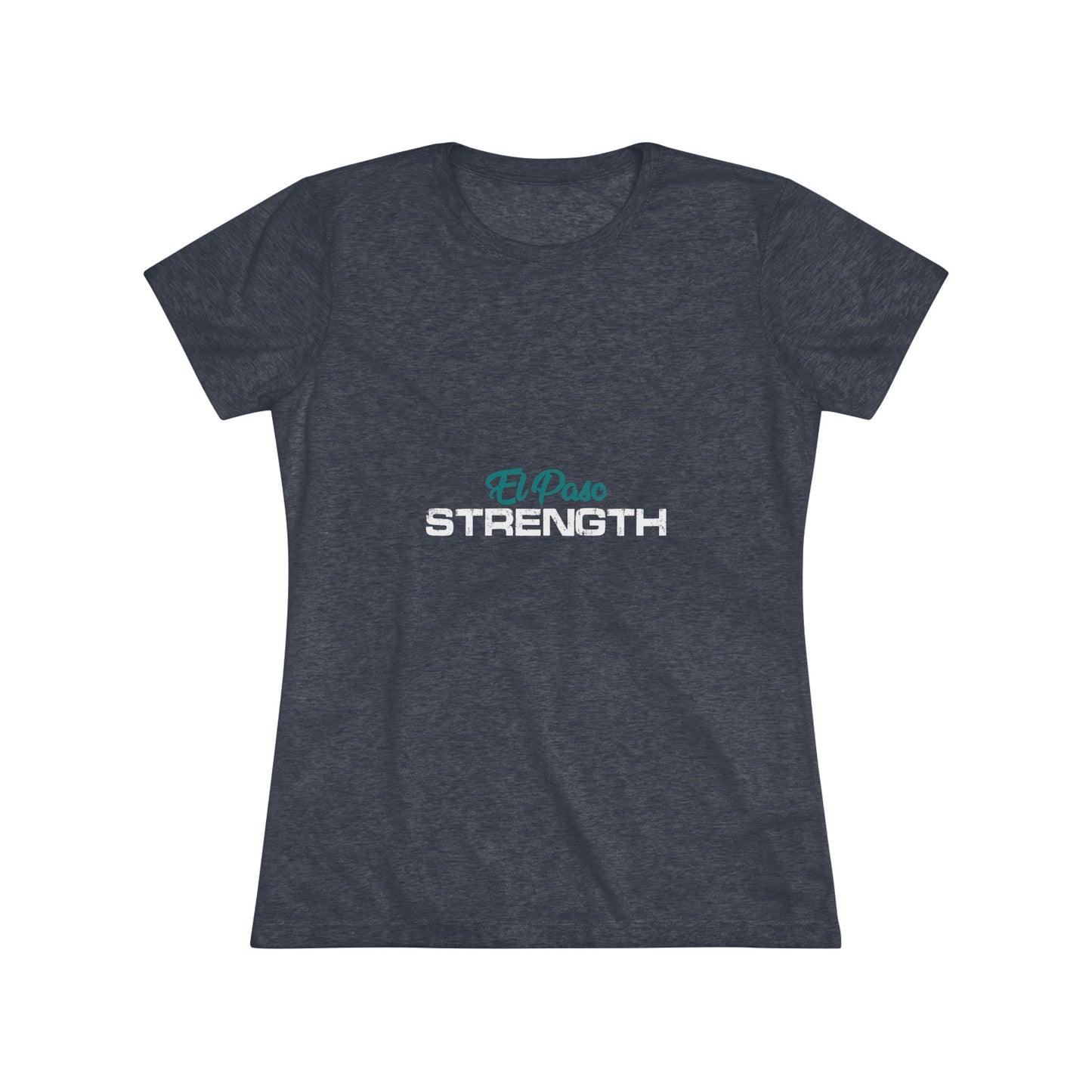 El Paso Green Strength White Women's Triblend Tee