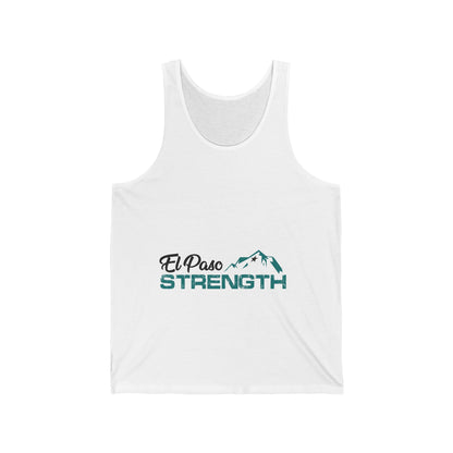 El Paso Black Green Strength Black Star Unisex Jersey Tank