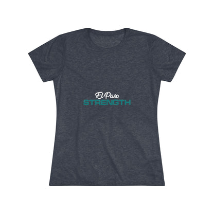 White El Paso Green Strength Women's Triblend Tee