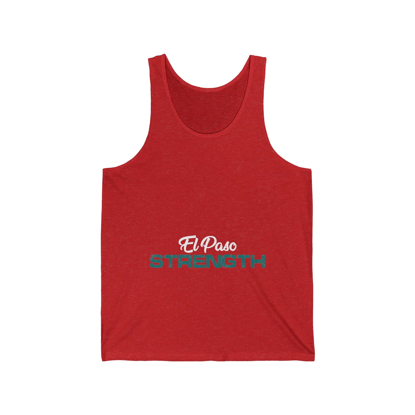 White El Paso Green Strength Unisex Jersey Tank