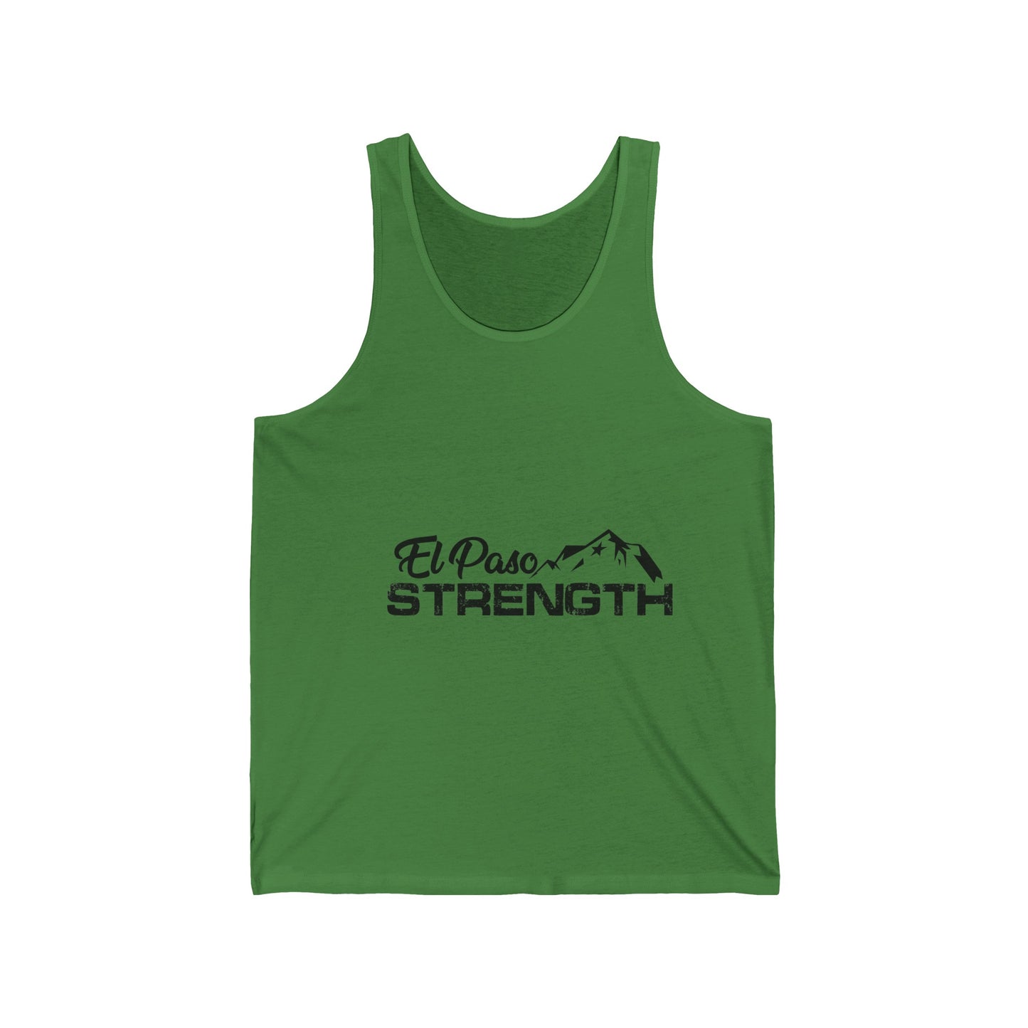 El Paso Strength mountain all Black Unisex Jersey Tank