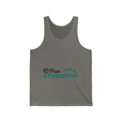 El Paso Black Green Strength Black Star Unisex Jersey Tank