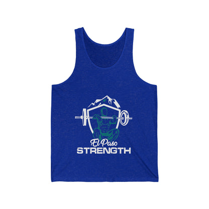 White Shield  Green Lifter Green Star Unisex Jersey Tank