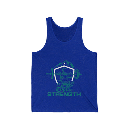 Green El Paso Strength White Shield White Star Unisex Jersey Tank