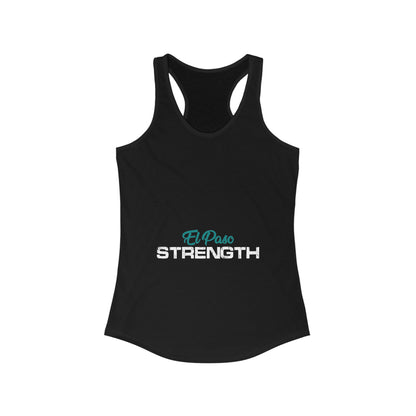 El Paso Green Strength White Women's Ideal Racerback Tank