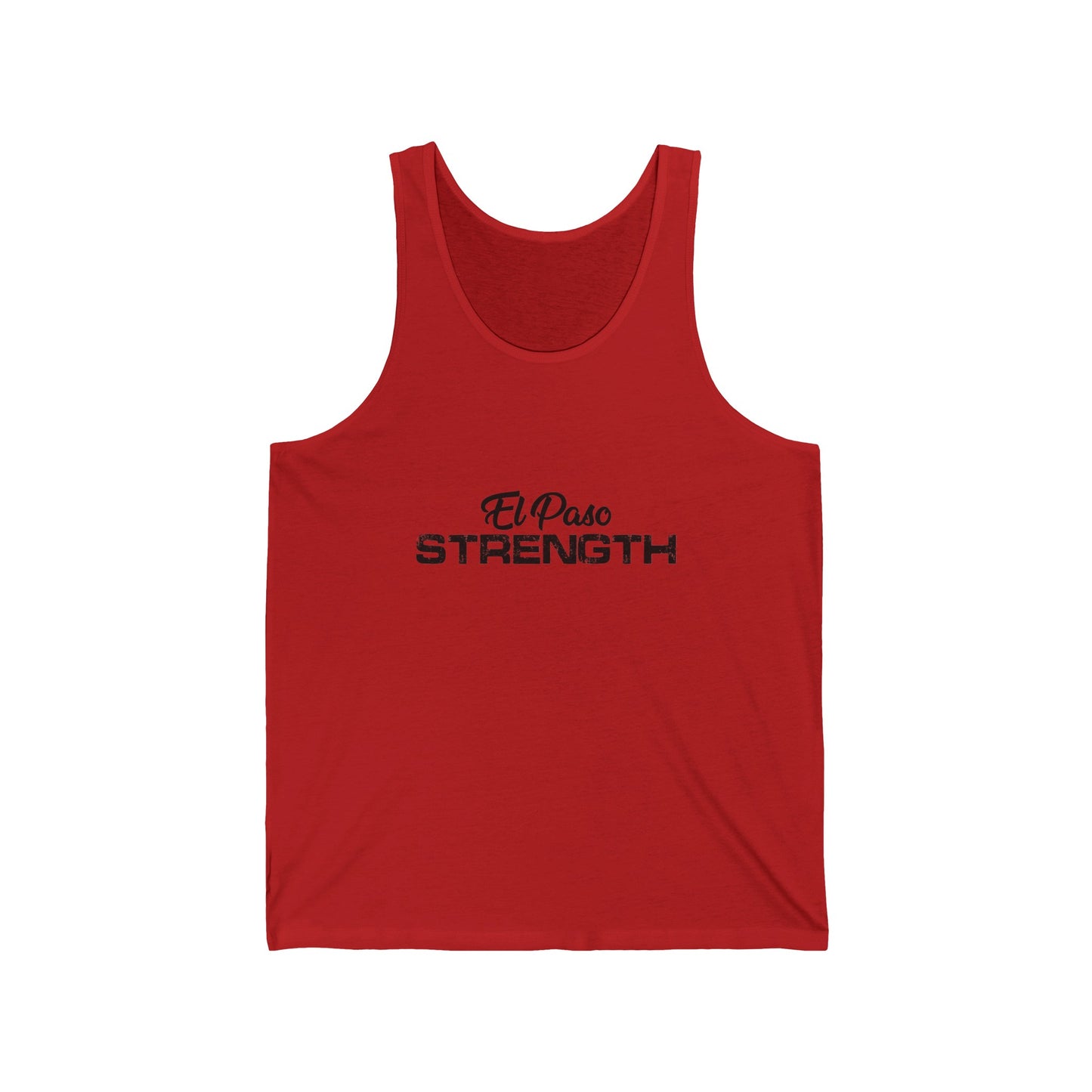 El Paso Strength All Black Unisex Jersey Tank