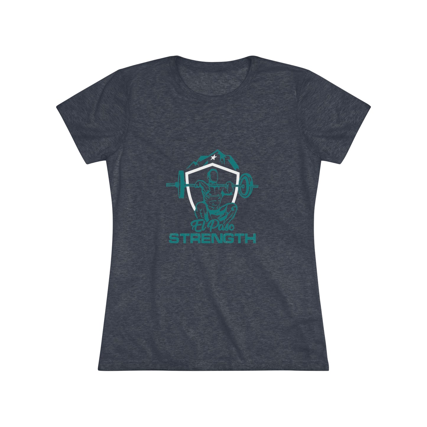 Green El Paso Strength White Shield White Star Women's Triblend Tee