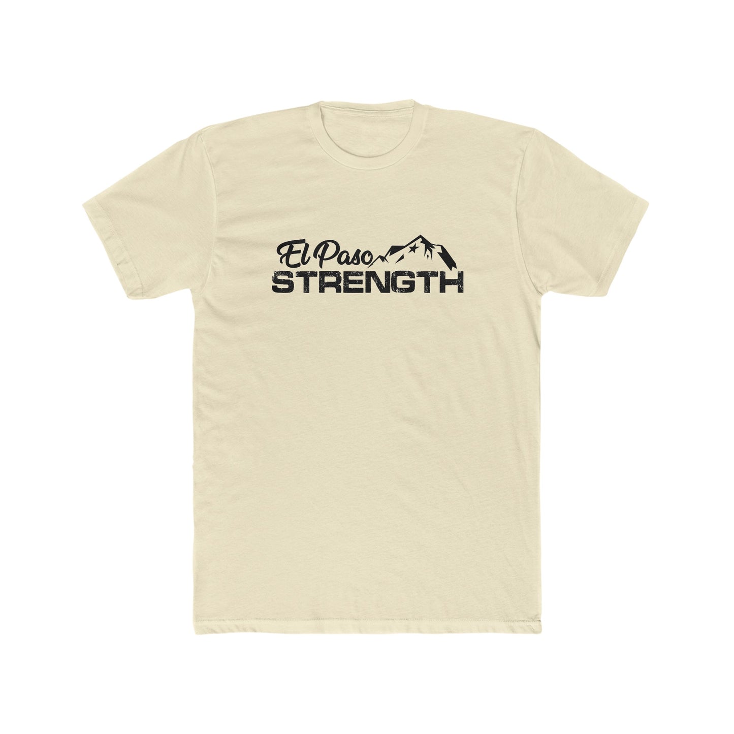 Black Mountain Black El Paso Strength Men's Cotton Crew Tee