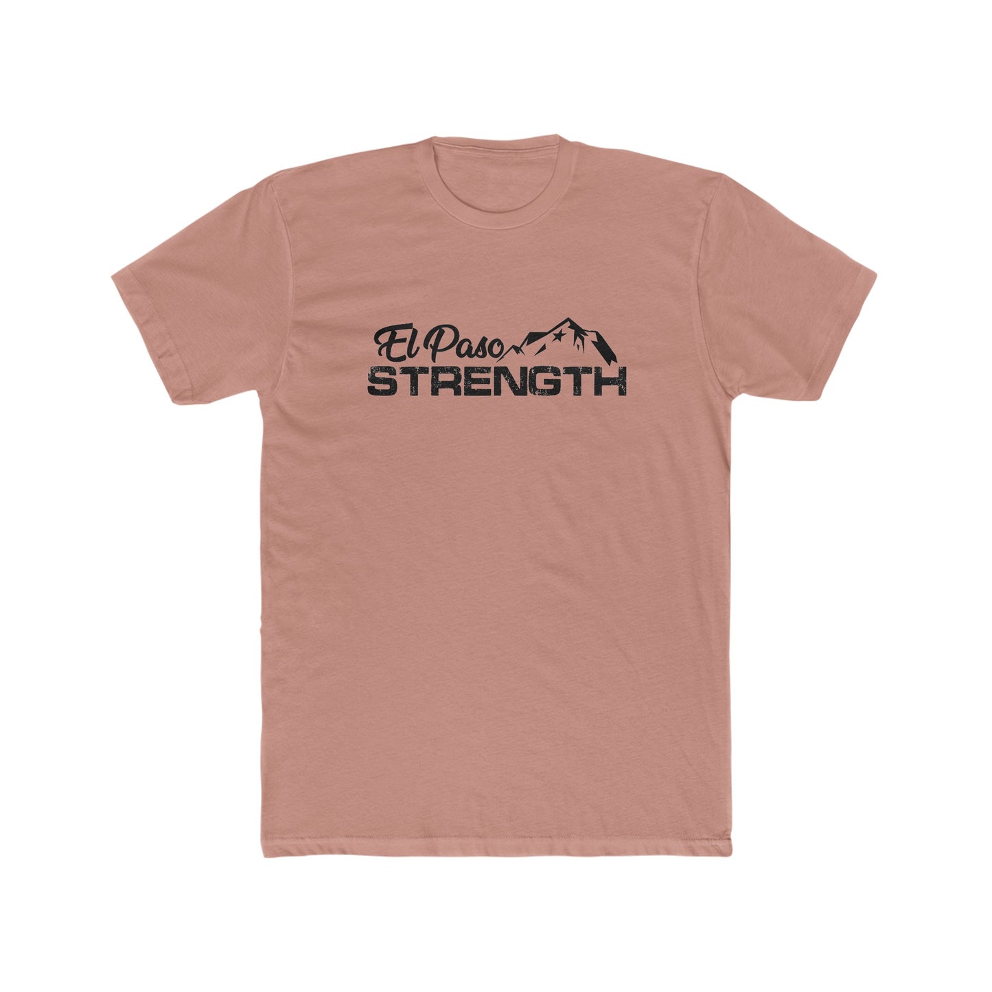 Black Mountain Black El Paso Strength Men's Cotton Crew Tee