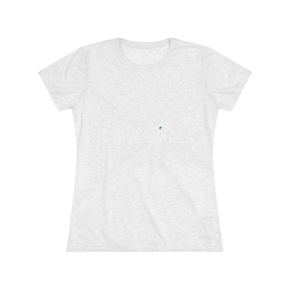 El Paso Strength White Green Star Women's Triblend Tee