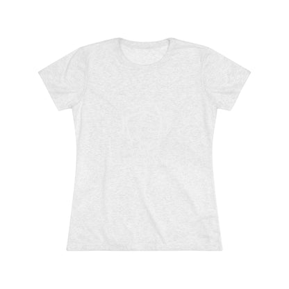 El Paso Strength Shield all White Women's Triblend Tee