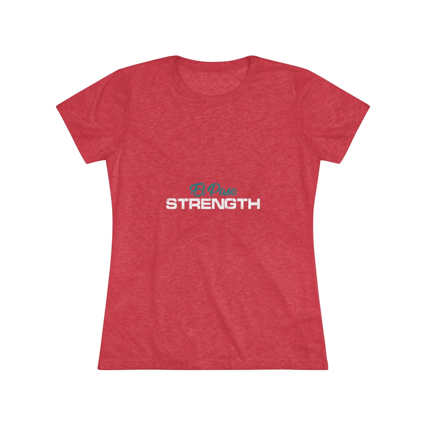 El Paso Green Strength White Women's Triblend Tee