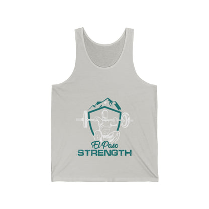 Green Shield  White Lifter White Star Unisex Jersey Tank