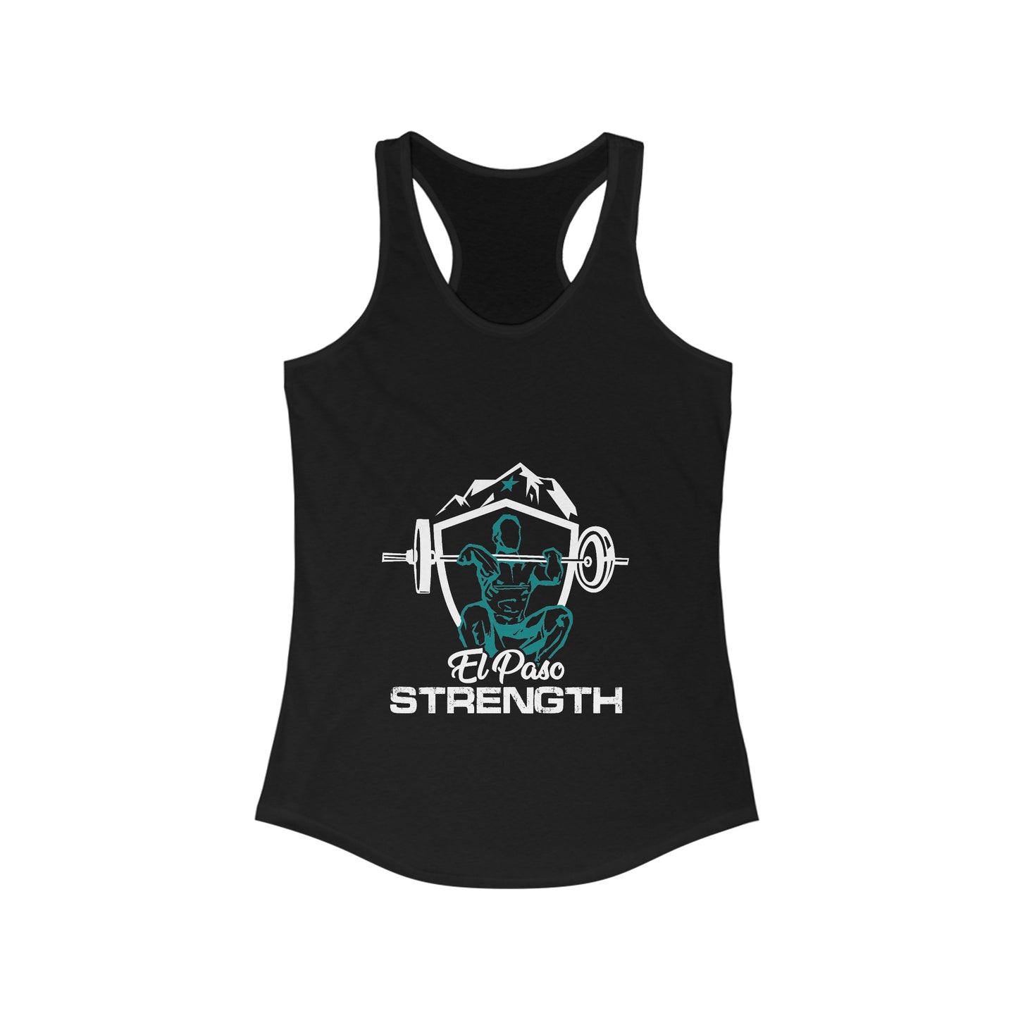 White Shield  Green Lifter Green Star Women's Ideal Racerback Tank