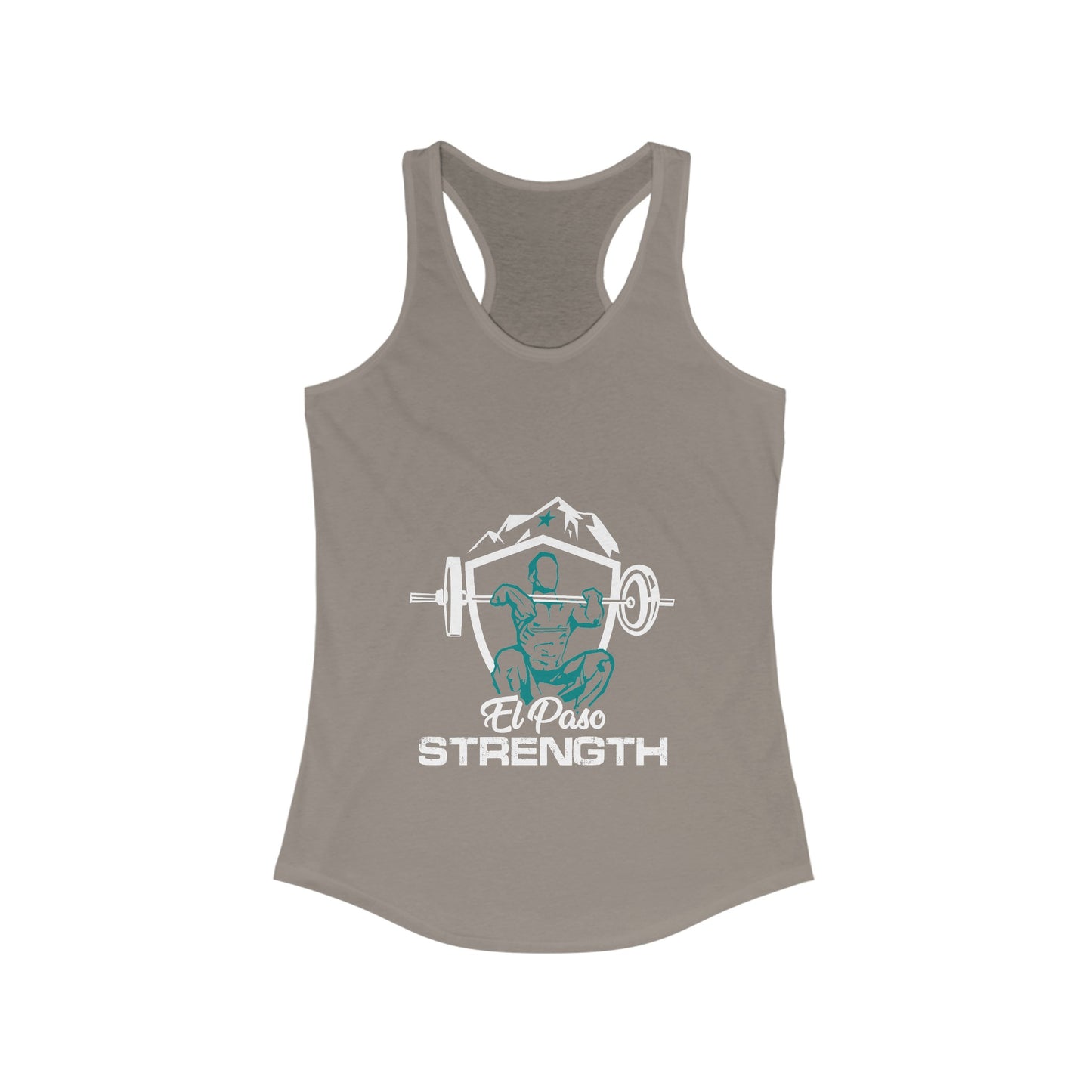 White Shield  Green Lifter Green Star Women's Ideal Racerback Tank