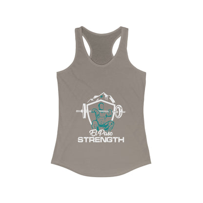 White Shield  Green Lifter Green Star Women's Ideal Racerback Tank