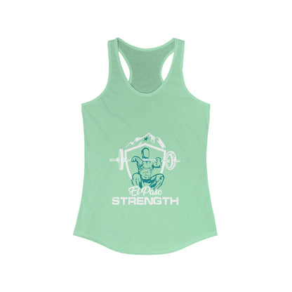 White Shield  Green Lifter Green Star Women's Ideal Racerback Tank