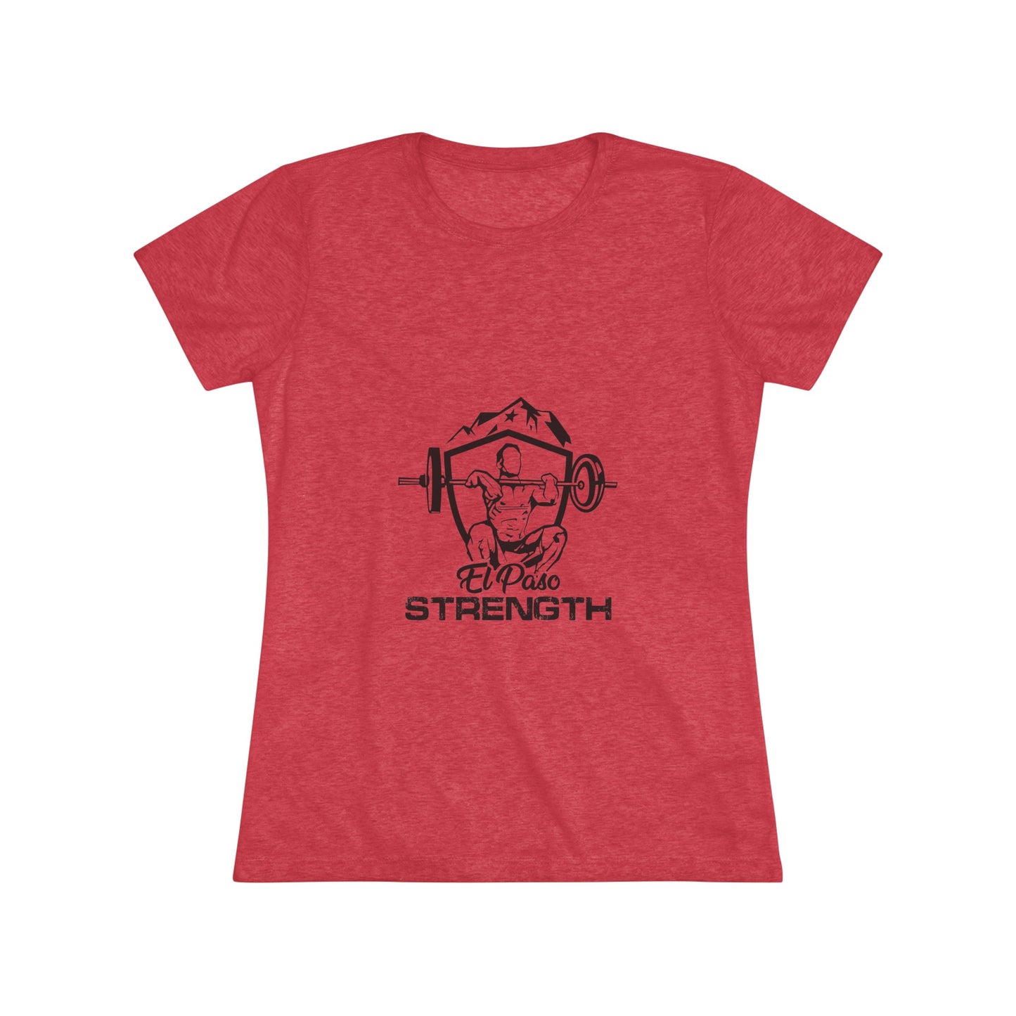 El Paso Strength Shiel All Black Women's Triblend Tee