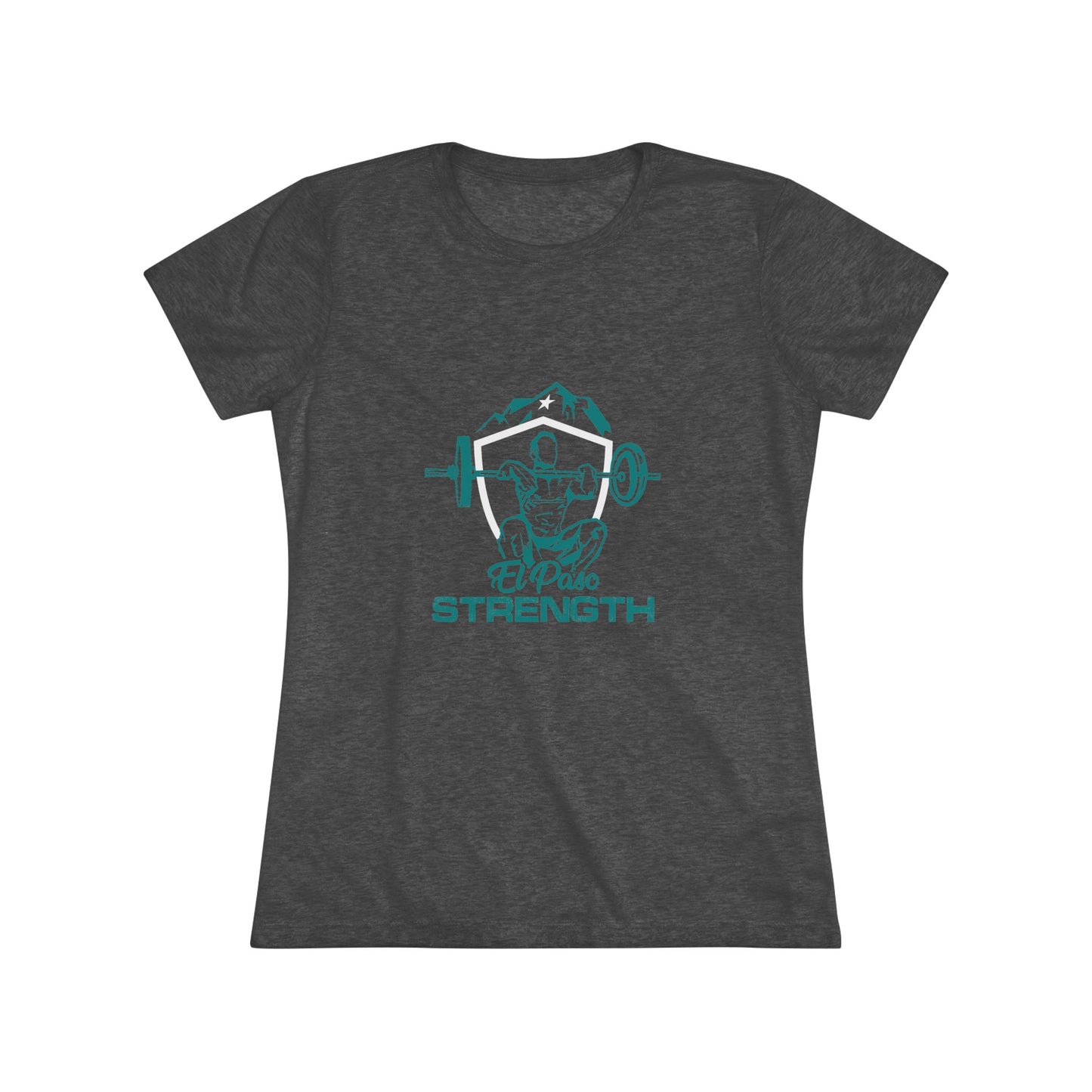 Green El Paso Strength White Shield White Star Women's Triblend Tee