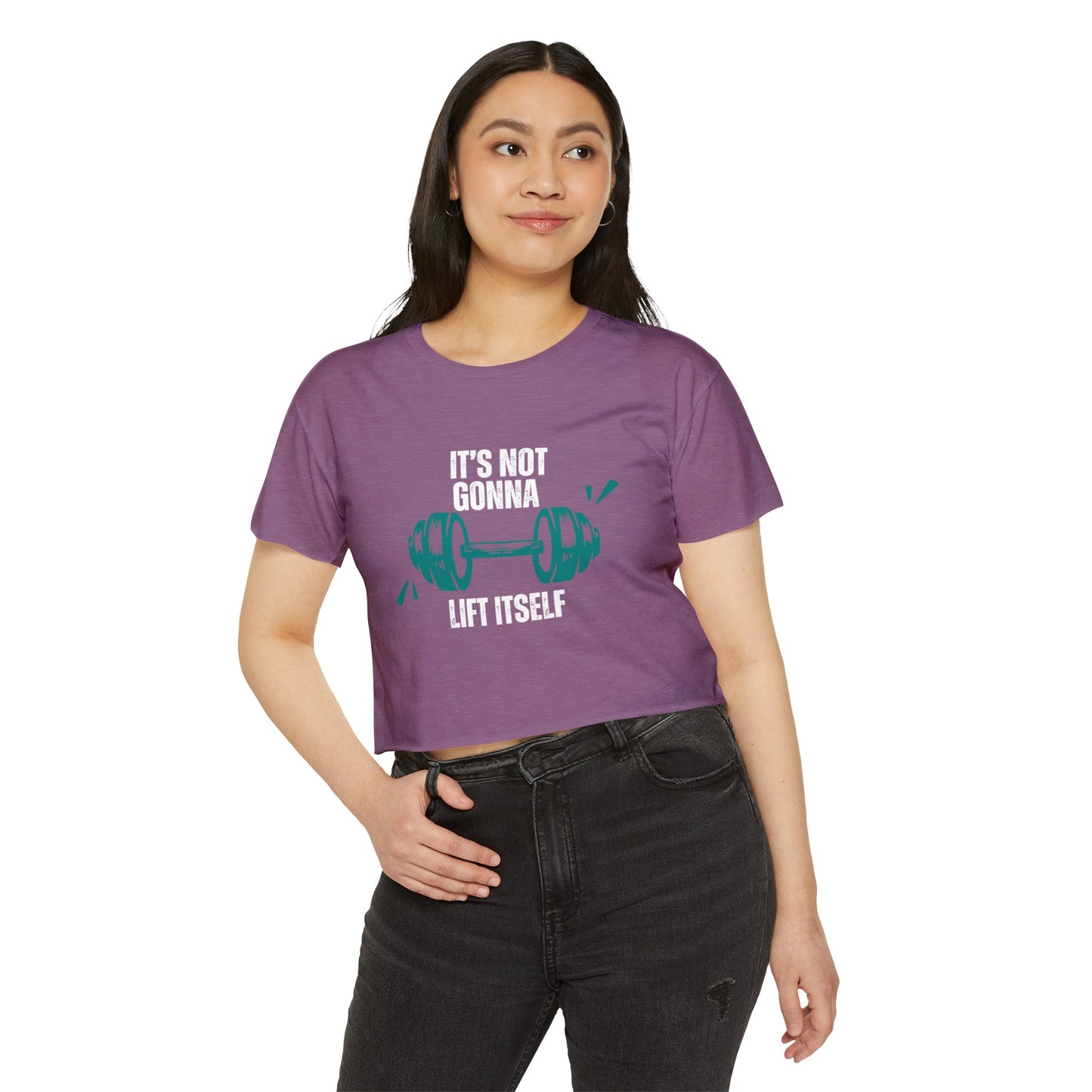 Is not gonna lift itself Women's Festival Crop Top