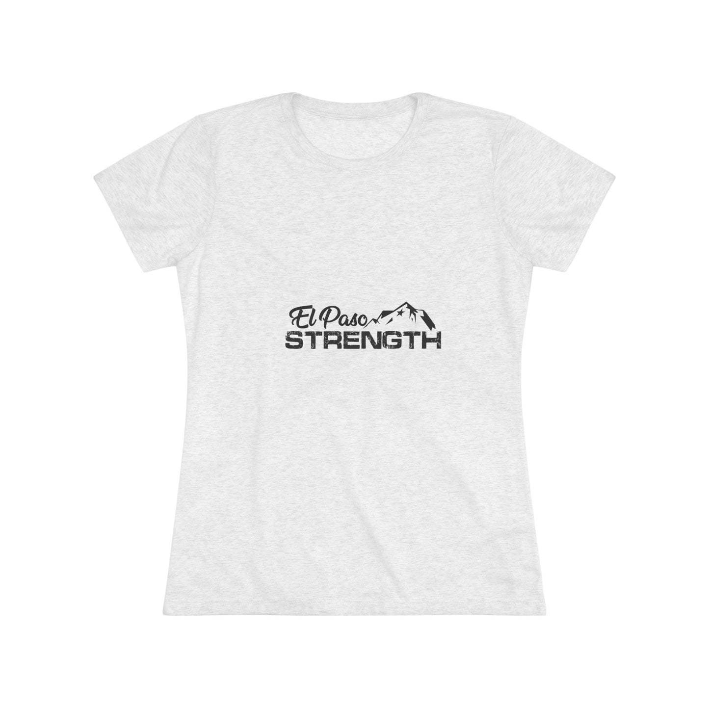 El Paso Strength mountain all Black Women's Triblend Tee