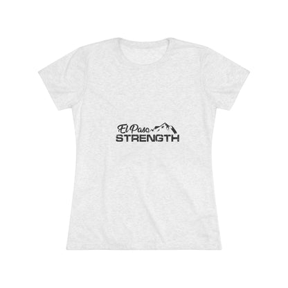 El Paso Strength mountain all Black Women's Triblend Tee