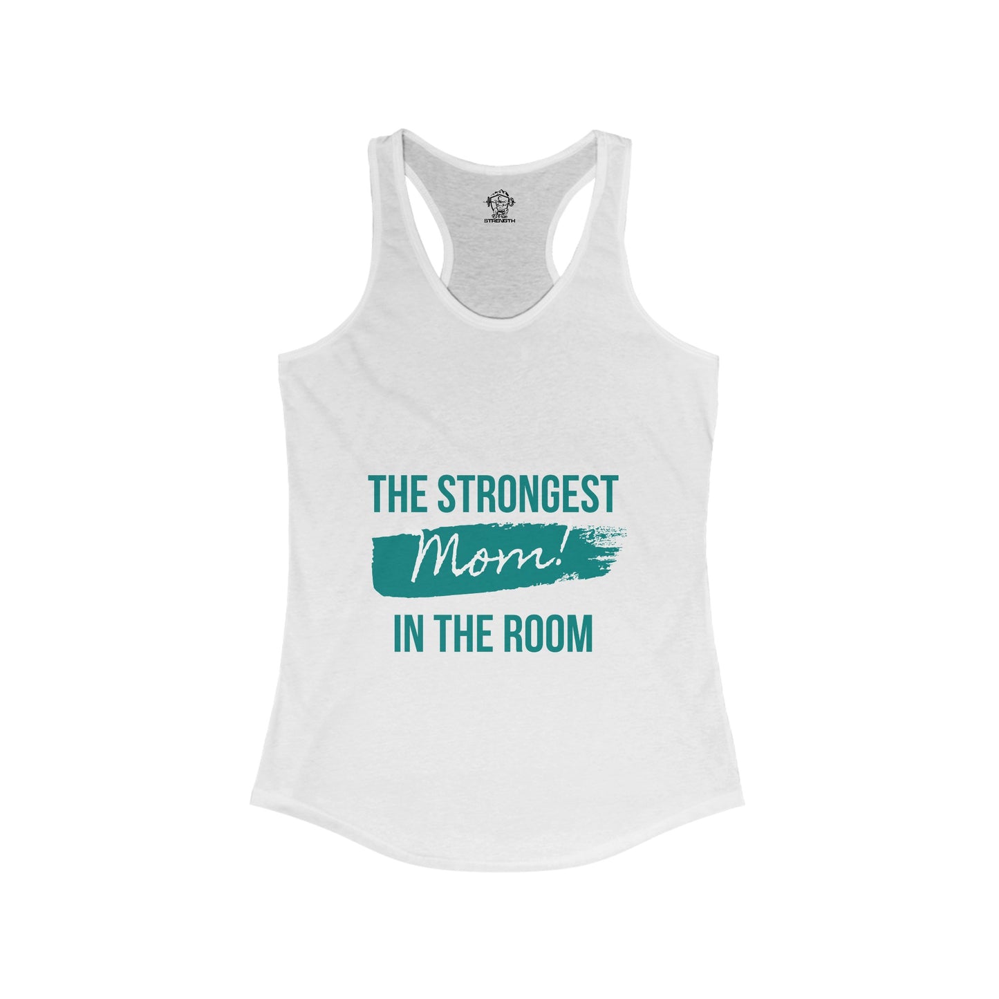 Strongest mom Women's Ideal Racerback Tank