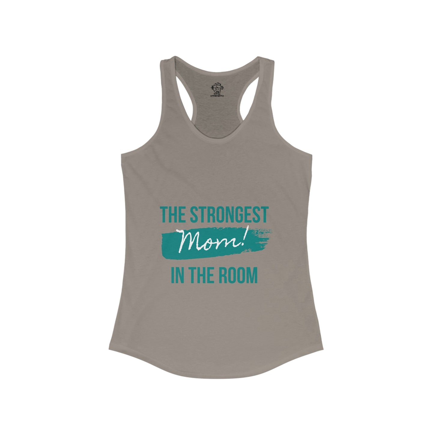 Strongest mom Women's Ideal Racerback Tank