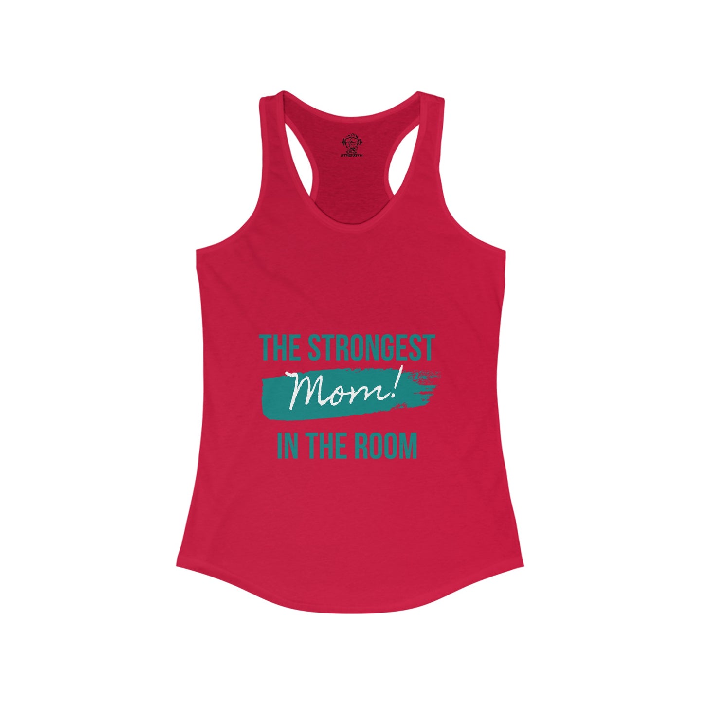 Strongest mom Women's Ideal Racerback Tank