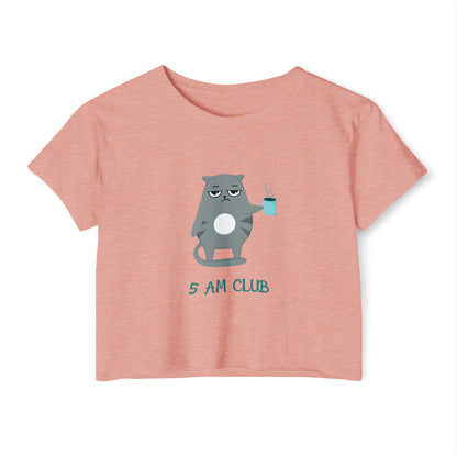 5 am Club Women's Festival Crop Top