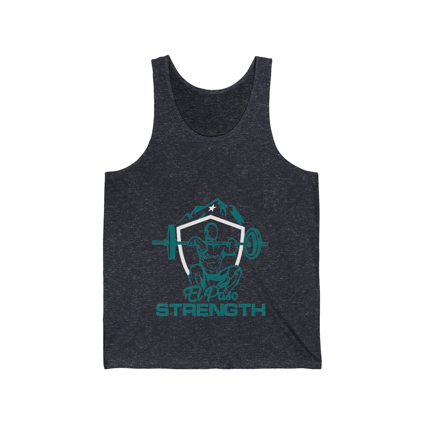 Green El Paso Strength White Shield White Star Unisex Jersey Tank