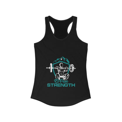 Green Shield  White Lifter White Star Women's Ideal Racerback Tank