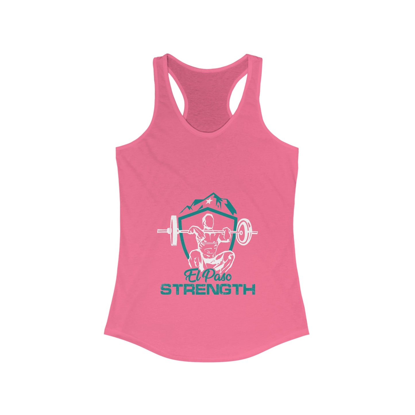 Green Shield  White Lifter White Star Women's Ideal Racerback Tank