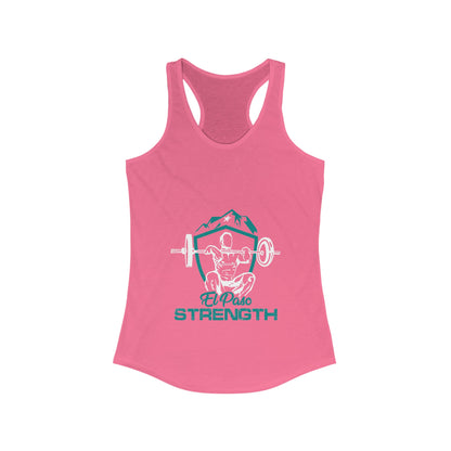 Green Shield  White Lifter White Star Women's Ideal Racerback Tank