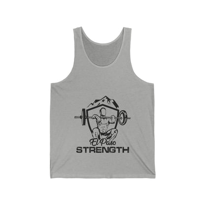 El Paso Strength Shield All Black Unisex Jersey Tank