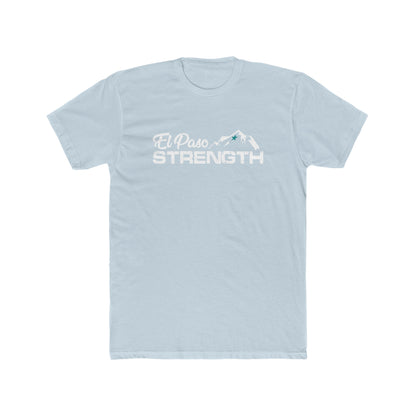 Green Star White El Paso Strength Men's Cotton Crew Tee