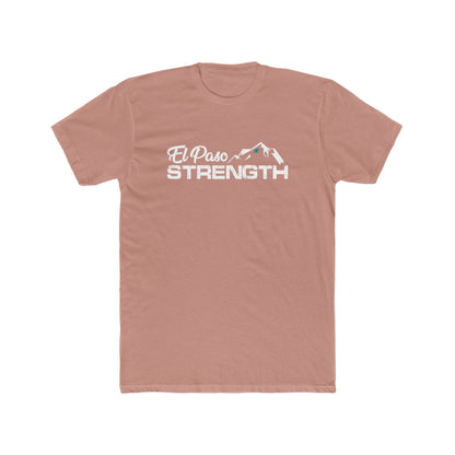 Green Star White El Paso Strength Men's Cotton Crew Tee