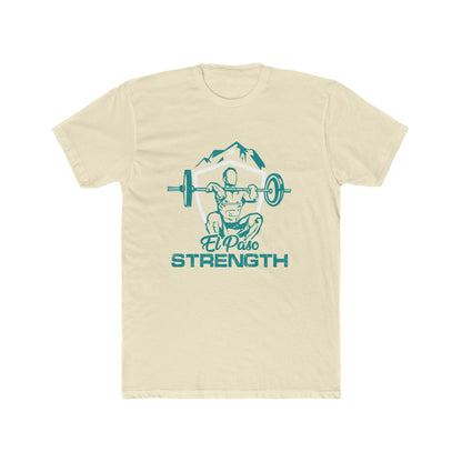 White Shield White Star All Green El Paso Strength Men's Cotton Crew Tee