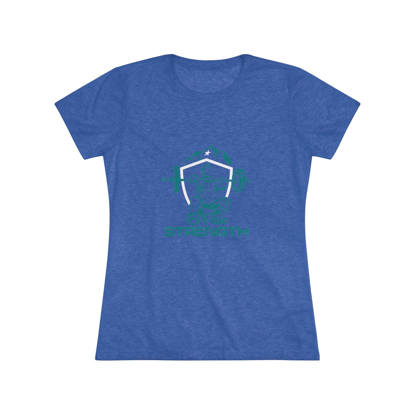 Green El Paso Strength White Shield White Star Women's Triblend Tee